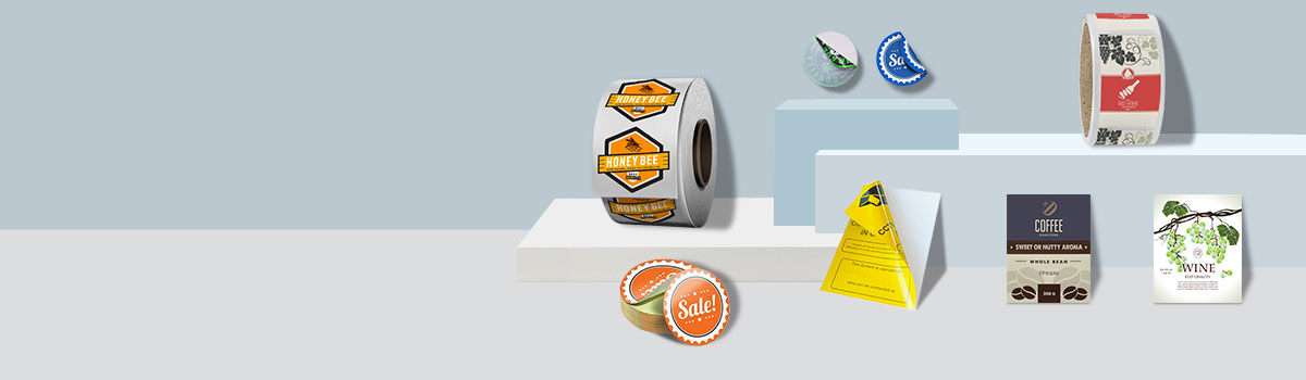 Stickers and Labels Banner category