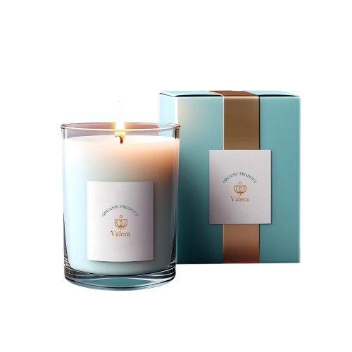 Premium candle box with brand color printing and copper foiling
