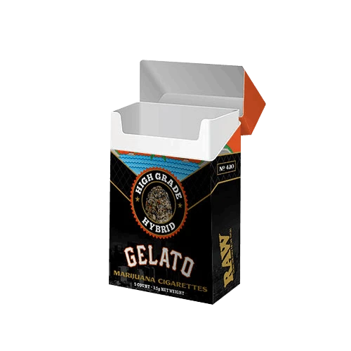 Cigarette packaging with custom design and colorful printing