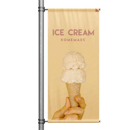 Hanging banner with custom printing, best for advertising and business promotion