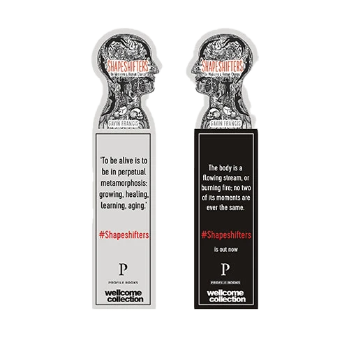 Custom shape bookmarks with bespoke printing and gloss finish