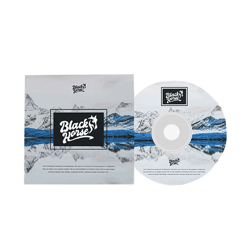Two panel CD jackets with custom design and full color printing and gloss lamination
