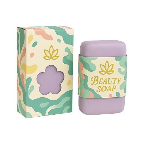 Tuck style folding cartons with branded design for cosmetics and personal care products