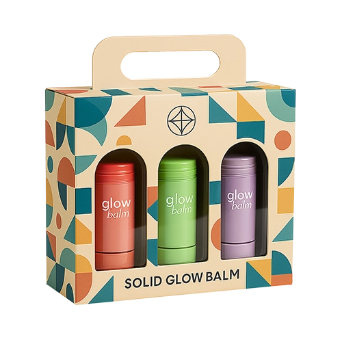 Gable box with full-color printing and matte lamination, ideal for cosmetics tubes
