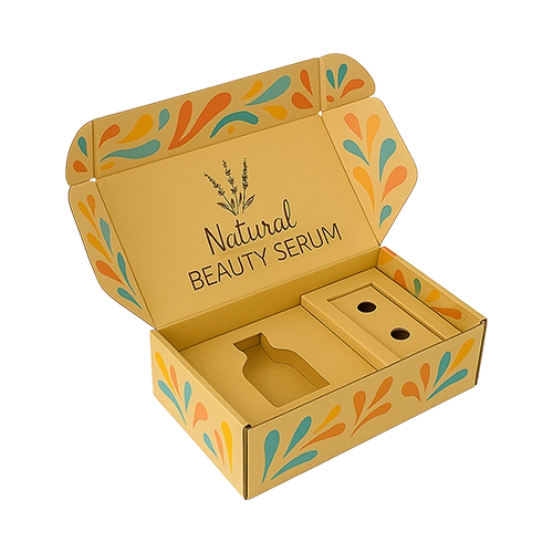 Packaging inserts on kraft corrugated stock perfect for product presentation and safety
