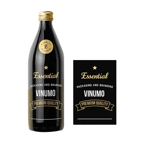 Waterproof sticker with UV protection, ideal for beverage products