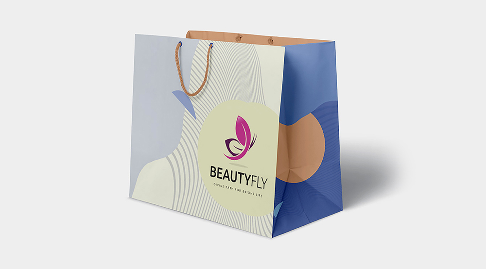 Shopping bag handle types: rope, ribbon, twisted paper, die-cut, and more.